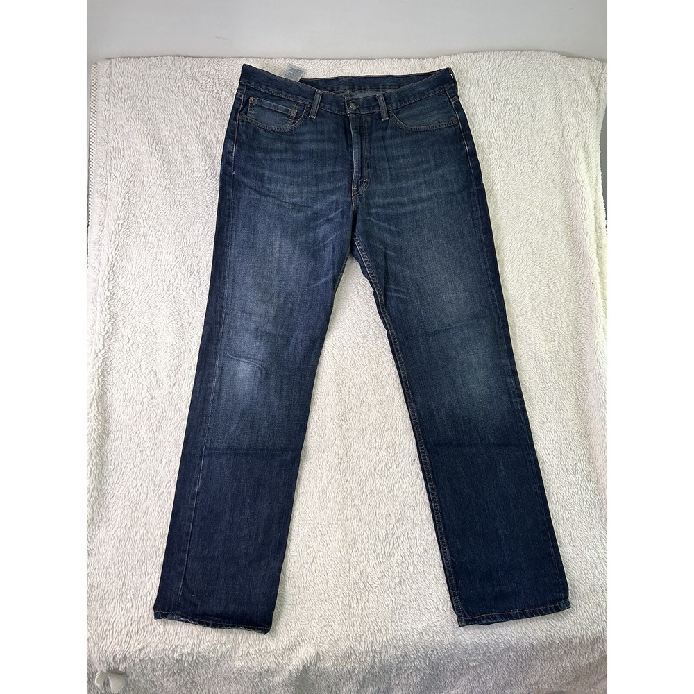 Levi's 514 Mens Dark Blue Denim Slim Straight Jean Size 36x34